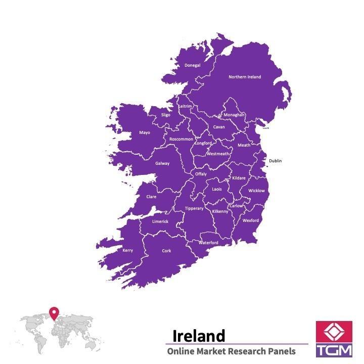 Panel online en Irlanda |  Investigación de mercado y encuestas en Irlanda